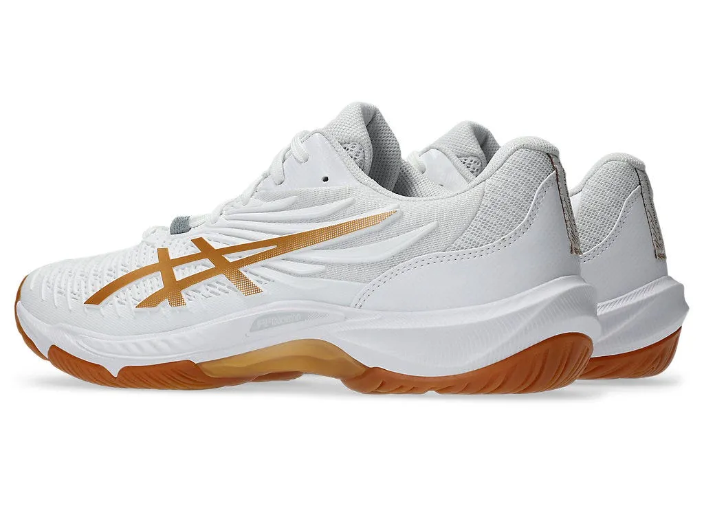 ASICS Court Control FF4 Badminton Shoes White/Pure Silver UK 8