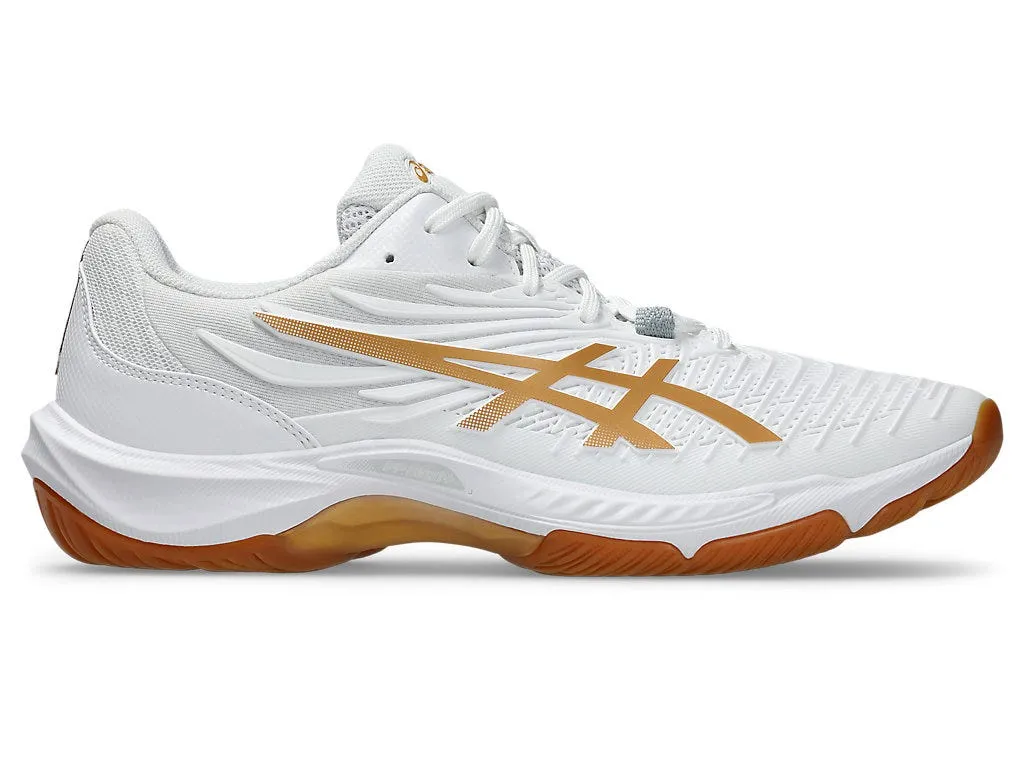 ASICS Court Control FF4 Badminton Shoes White/Pure Silver UK 8