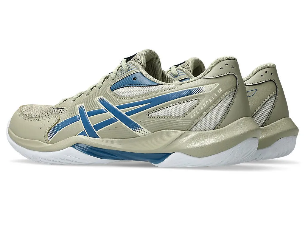 ASICS Gel Rocket 12 Badminton Shoes Mako Blue/Piedmont Grey UK 10
