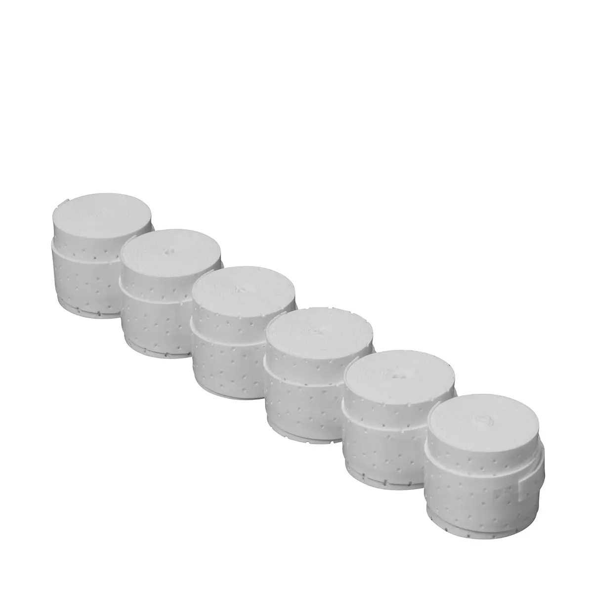 Wilson Pro Perforated Overgrip 60-Pack 0.6mm Perforated Felt Superior Sweat Absorption White