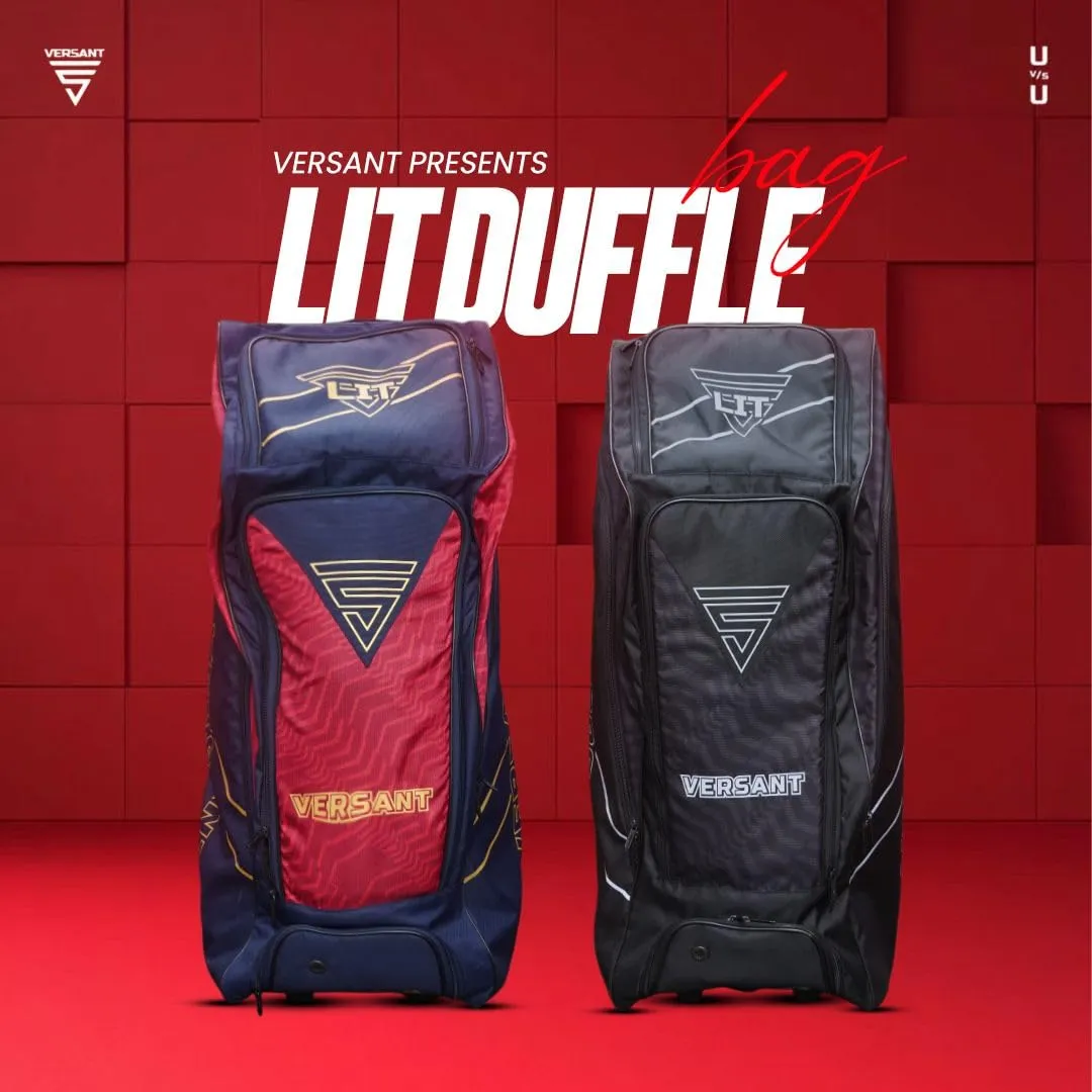 Versant K/Lit Duffle Wheelie Cricket Kit Bag Navy-Red