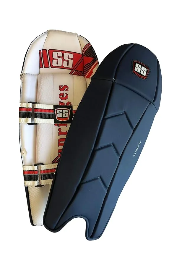 SS Aerolite Cricket Wicket Keeper Pads White Youth