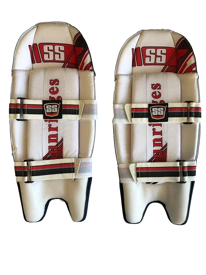 SS Aerolite Cricket Wicket Keeper Pads White Youth