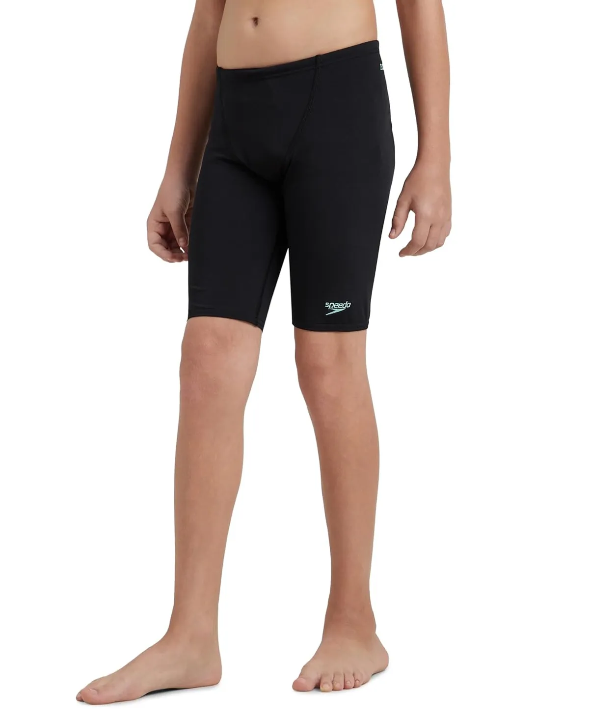 Speedo Boys Endurance Plus Essential V-Cut Jammer Black Arctic Glass Size 30