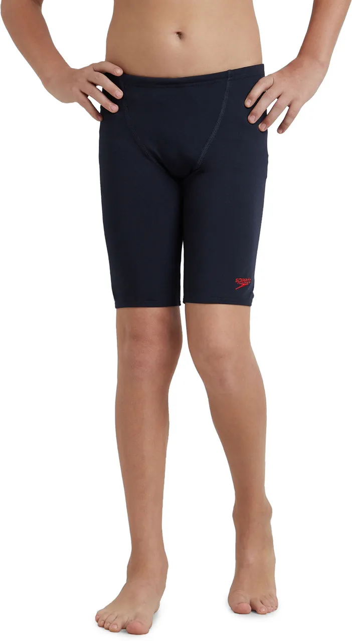 Speedo Boys Endurance Plus Essential V-Cut Jammer True Navy High Risk Red Size 30