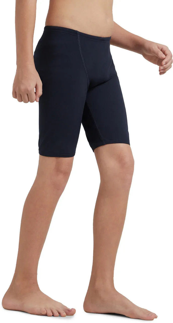 Speedo Boys Endurance Plus Essential V-Cut Jammer True Navy High Risk Red Size 30