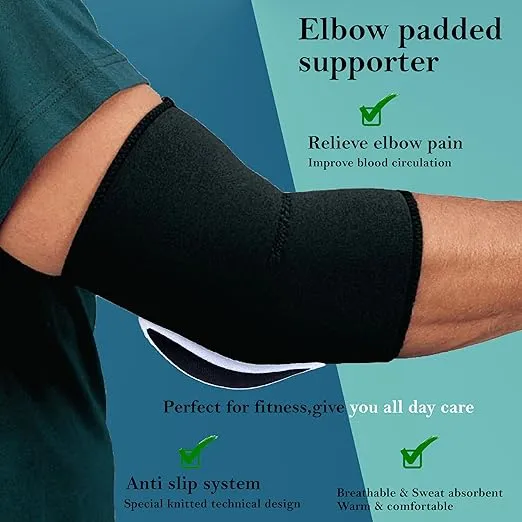 Total Padded Elbow Cap Black SR
