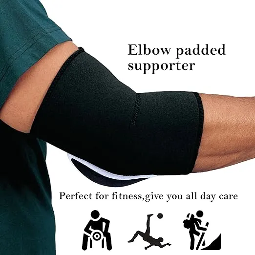 Total Padded Elbow Cap Black SR