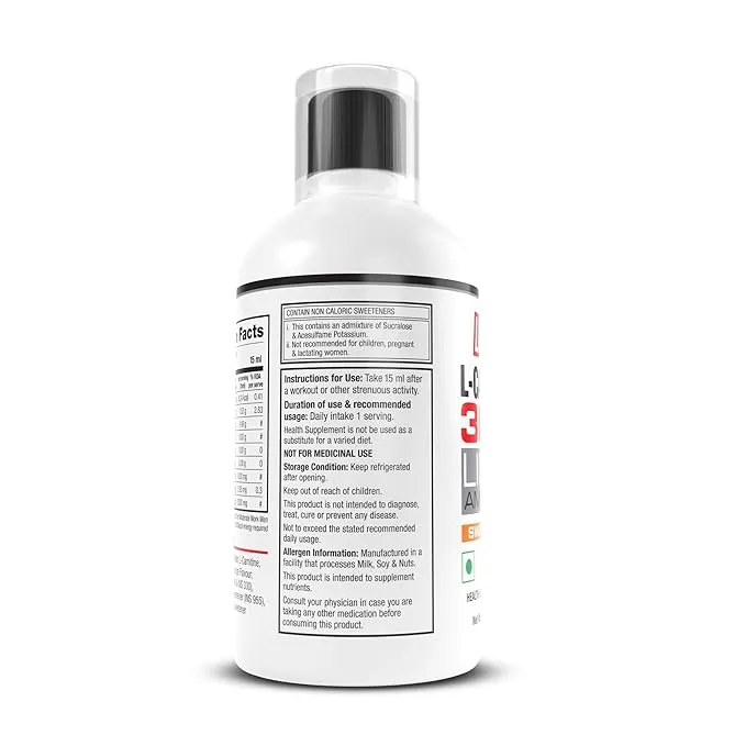 Labrada L-Carnitine 3000mg Liquid Amino Acid 450ml Sweet Orange 30 Servings