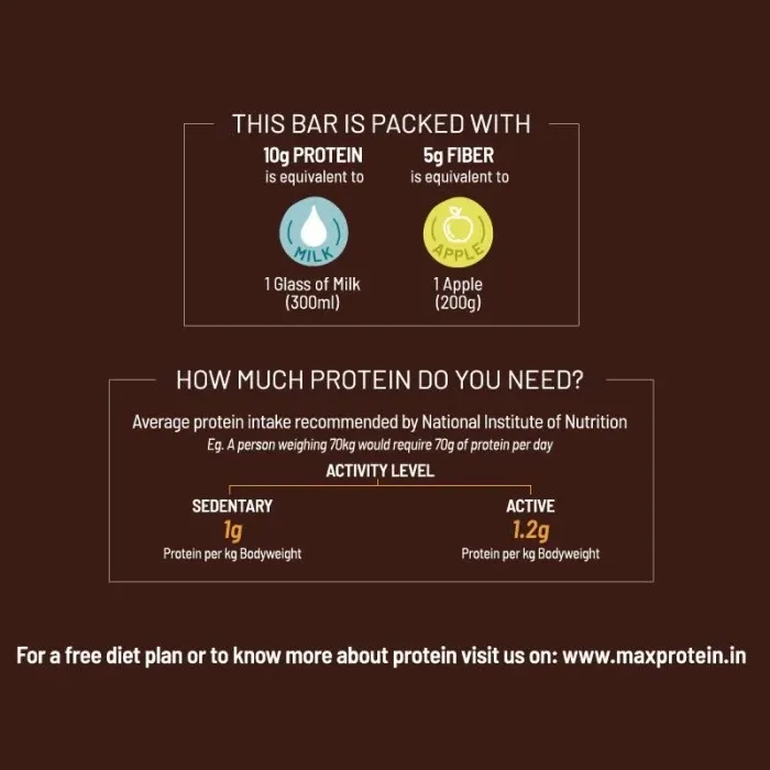 RiteBite Max Protein Daily Salt & Caramel Protein Bar 50g Pack of 6