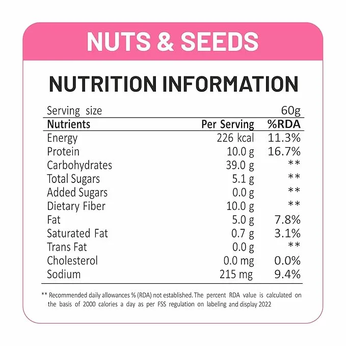 RiteBite Max Protein Granola Nuts Seeds 500g No Added Sugar 7 Grain Vegan