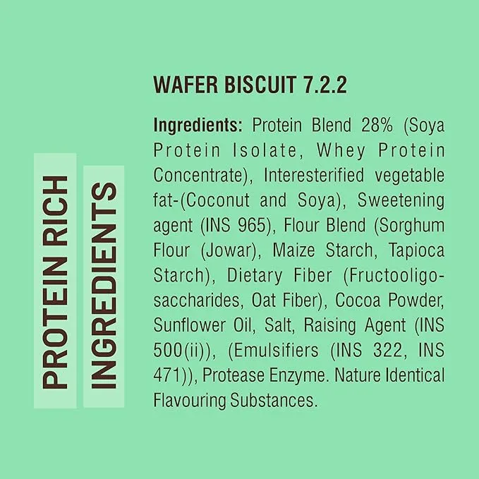 RiteBite Max Protein Choco Temptation Millet Wafer Bar 40g Pack of 6