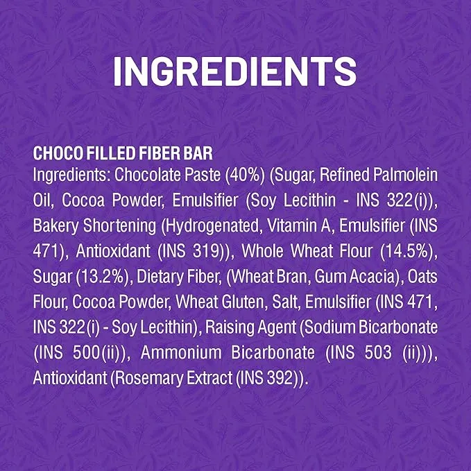 RiteBite Wellness Melting Chocolate Fibre Bar 40g Pack of 6