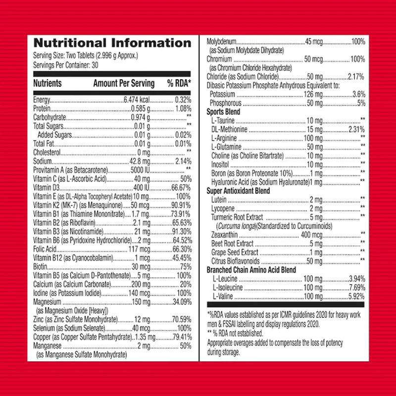GNC Mega Men Sport Multivitamin 43 Ingredients 60 Tablets