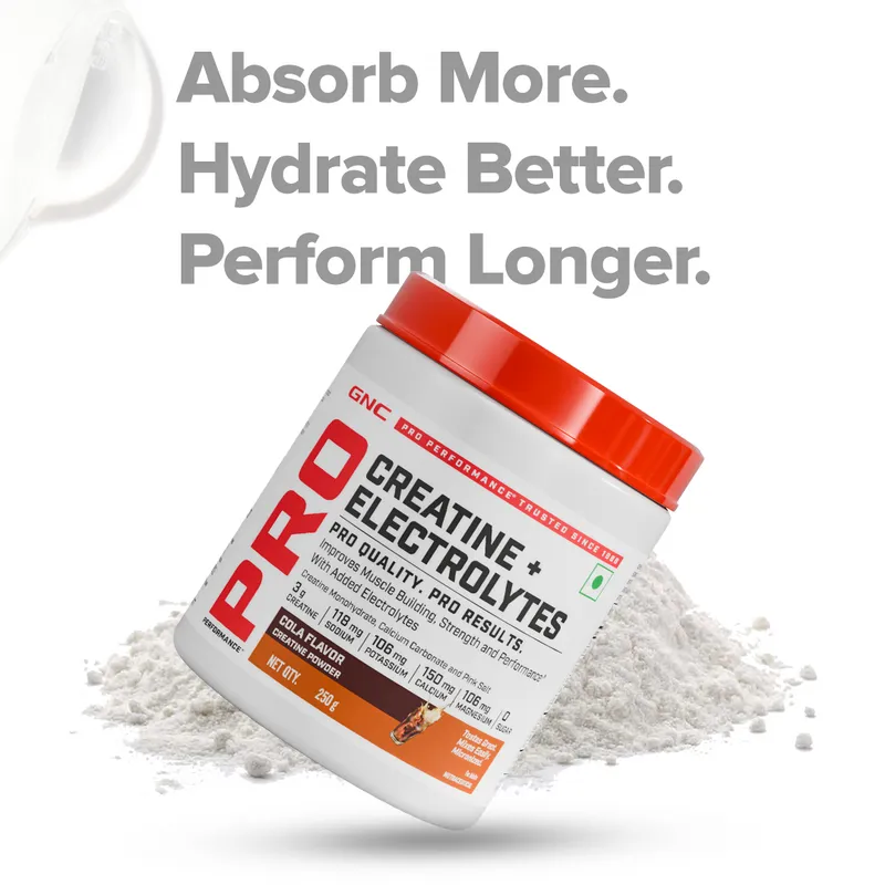 GNC Pro Performance Creatine Plus Electrolytes 3g Creatine Cola 100g