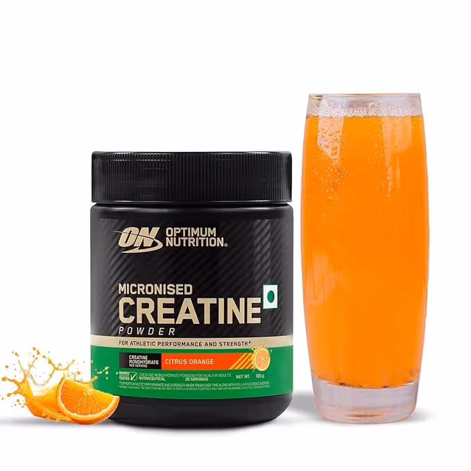 Optimum Nutrition ON Micronized Creatine Monohydrate Citrus Orange 100 g 26 Servings 3g Per Serving