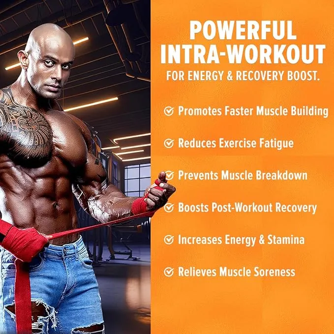 GNC AMP Gold Series BCAA Advanced Orange 400g 30 Servings Lean Muscle Recovery