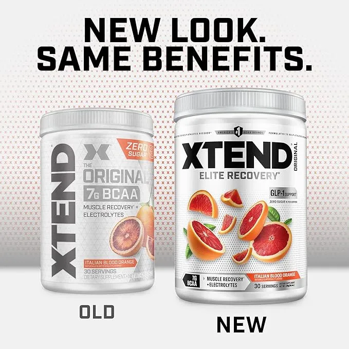 Scivation Xtend BCAA Intra Workout Italian Blood Orange 7g BCAAs 30 Servings Zero Sugar