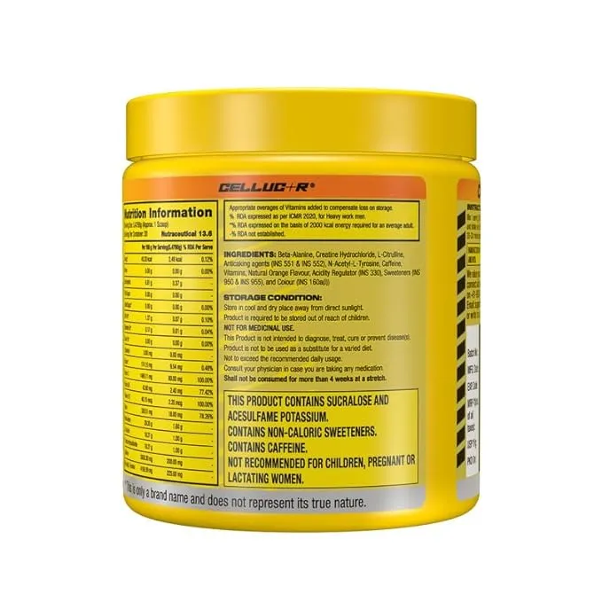 Cellucor C4 Extreme Pre-Workout Orange 30 Servings 200mg Caffeine