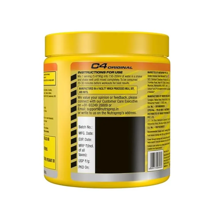 Cellucor C4 Extreme Pre-Workout Orange 30 Servings 200mg Caffeine