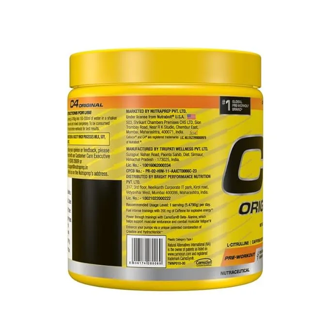 Cellucor C4 Extreme Pre-Workout Orange 30 Servings 200mg Caffeine