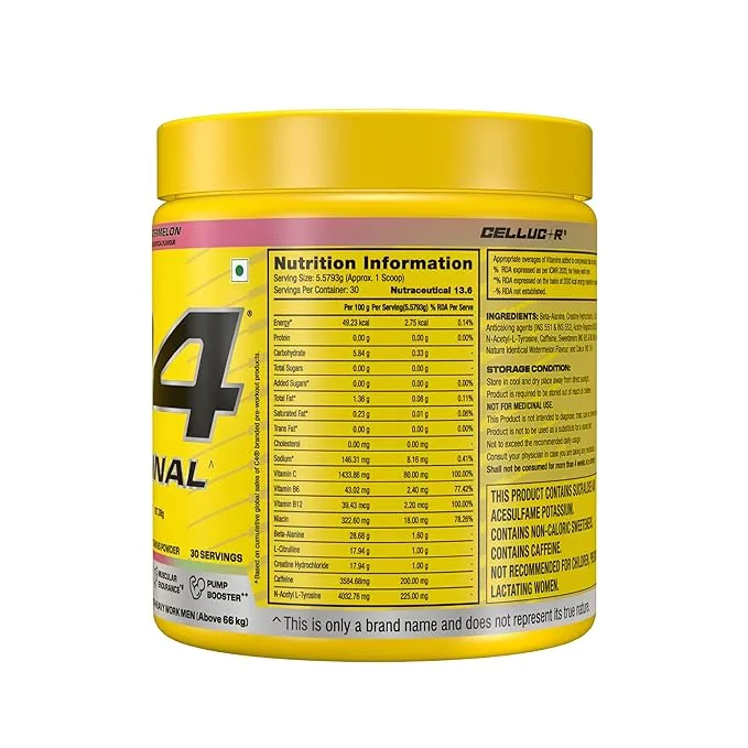 Cellucor C4 Extreme Pre-Workout Watermelon 30 Servings 200mg Caffeine