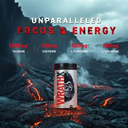 MuscleBlaze Pre Workout WrathX Mango Mayhem 1.12 lb 30 Servings Creapure NitroBlaze BioPerine