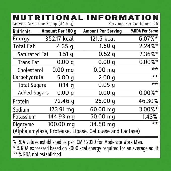 GNC AMP Plant Isolate Protein Chocolate Hazelnut 2 Lbs 25g Vegan Protein 26 Servings