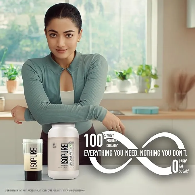 Isopure Nature's Best Zero Carb Unflavoured 100% Whey Protein Isolate 1 kg (2.2 lb) ~34 Servings