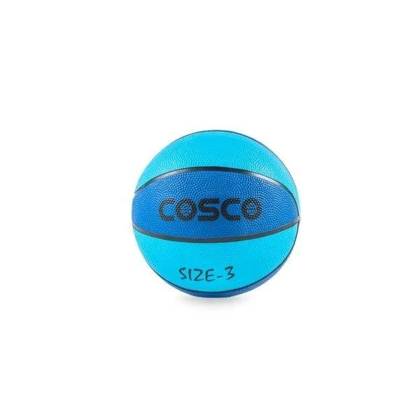 Cosco Multi-Graphic Basketball Size 3 Rubber Moulded Butyl Bladder Kids Recreational Ball