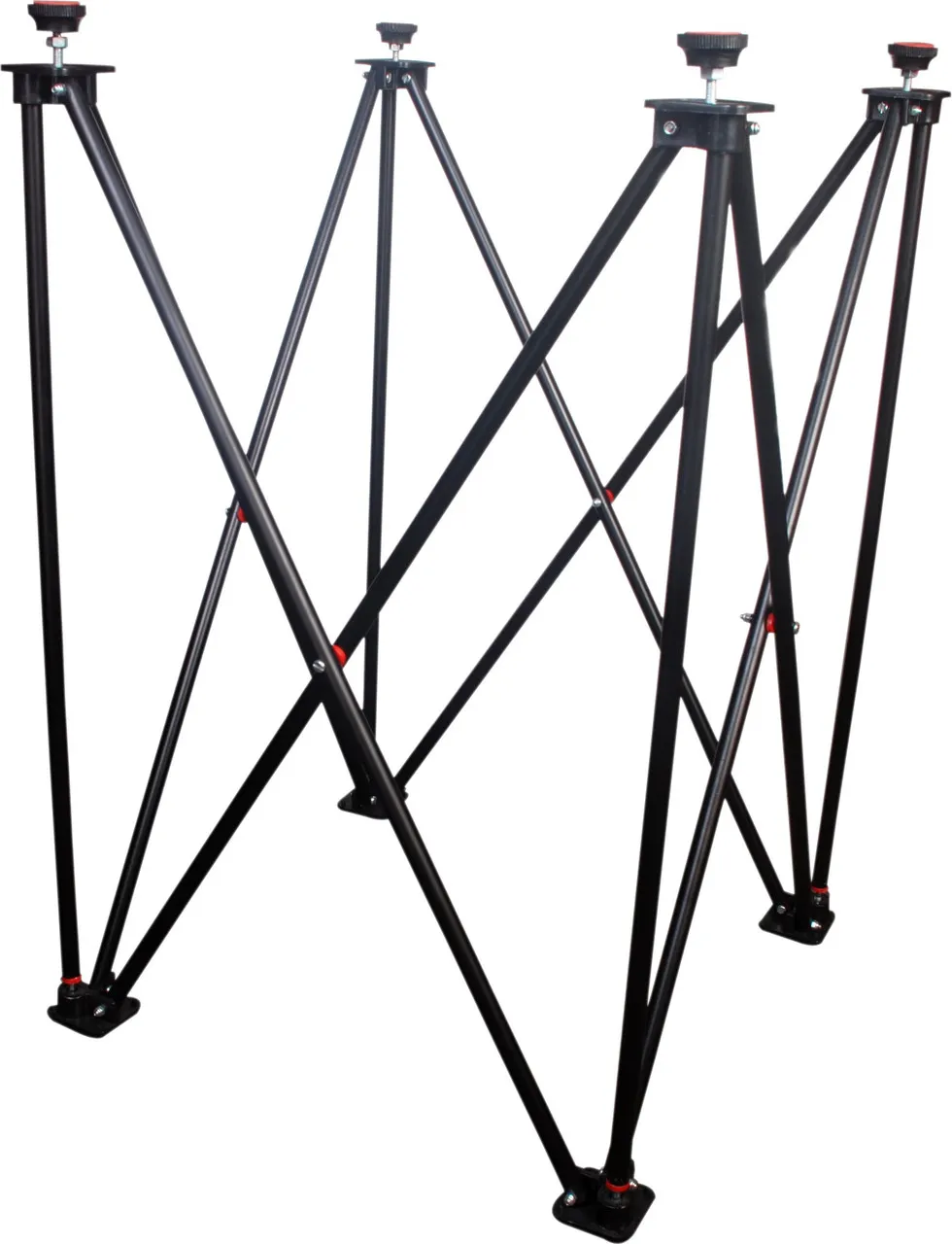 TenX Easy Fold Adjustable Carrom Board Stand Metal Pipe Foldable Height Portable Next Gen Design