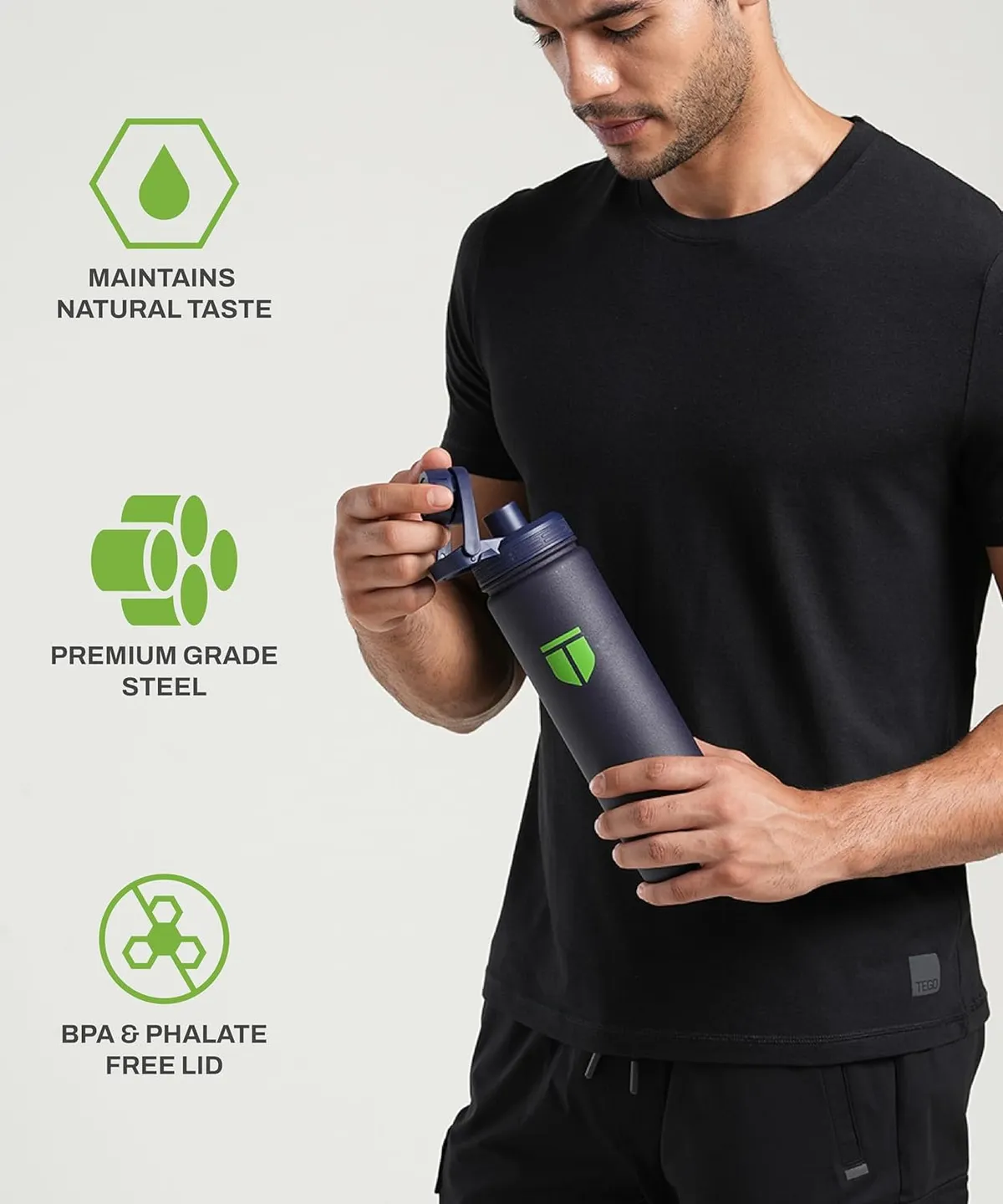 Tego TS0420-0 Squeeze Bottle Navy-Green 600 ml