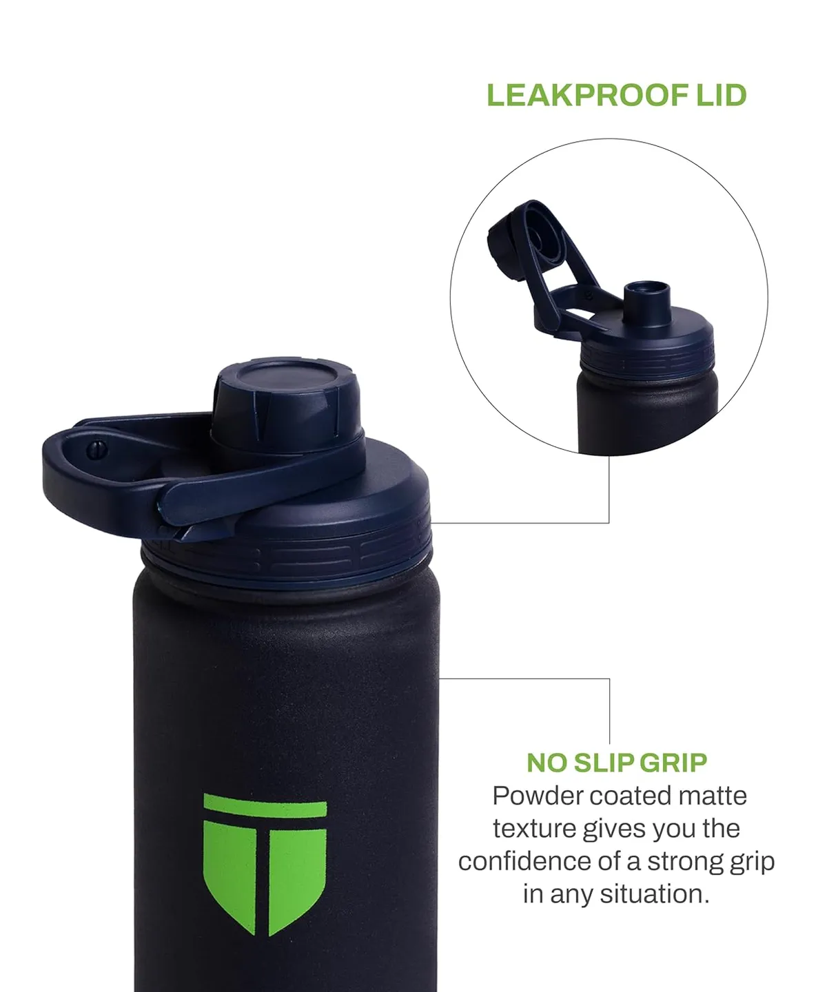 Tego TS0420-0 Squeeze Bottle Navy-Green 600 ml