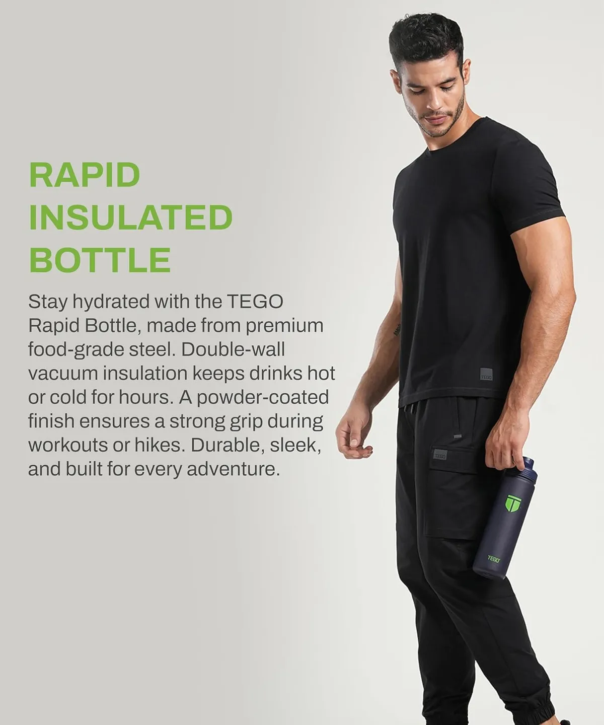 Tego TS0420-0 Squeeze Bottle Navy-Green 600 ml