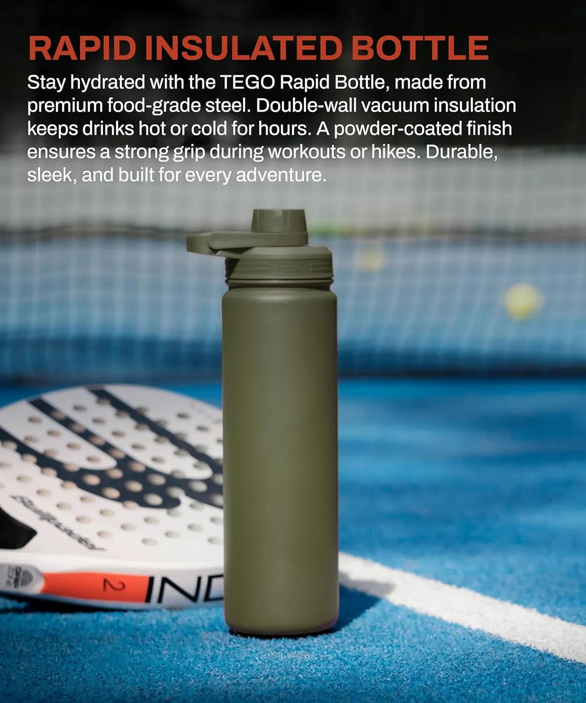 Tego TS0421-0 Squeeze Bottle Camo Red 600 ml