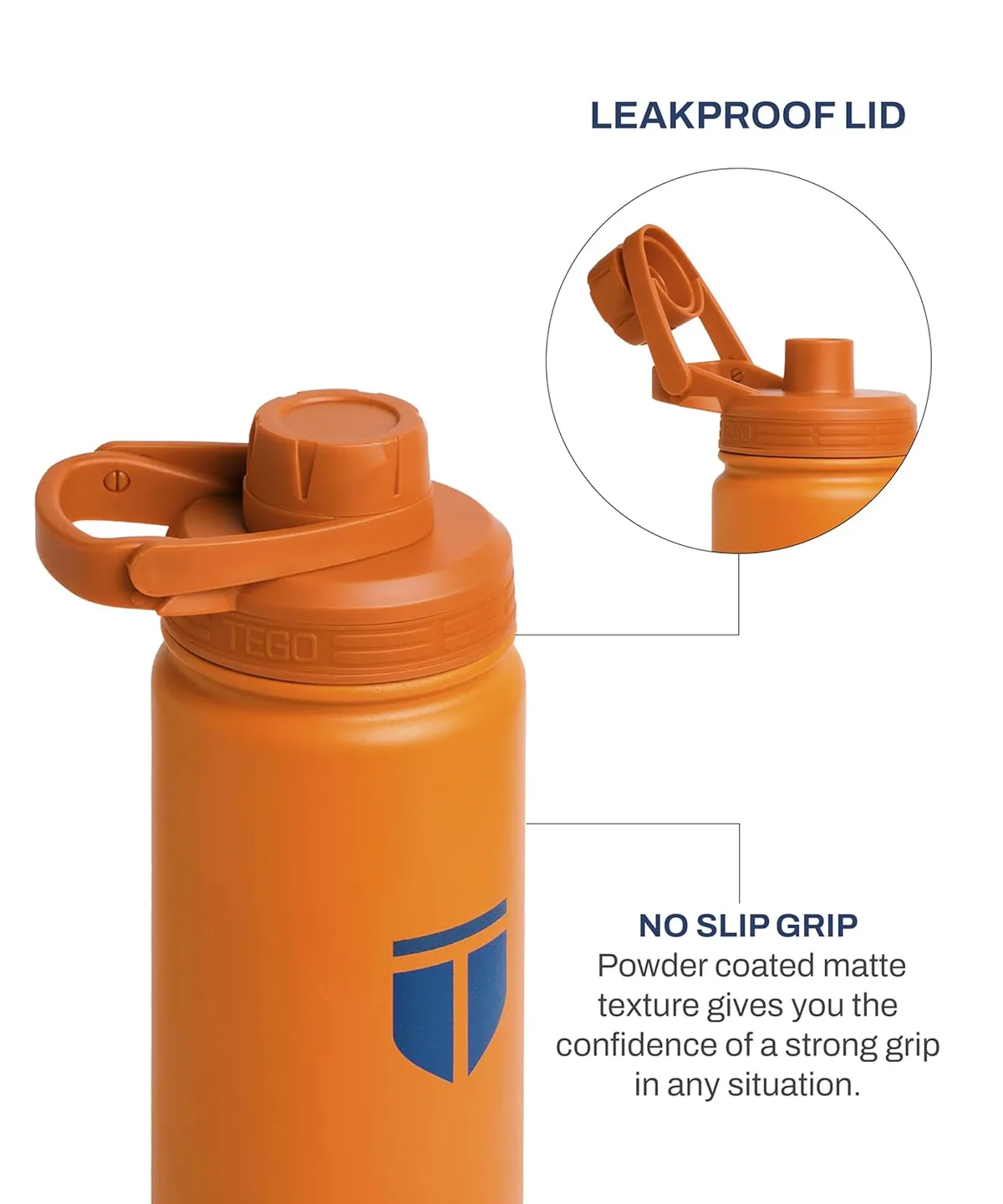 Tego TS0422-0 Squeeze Bottle Bronze Navy 600 ml