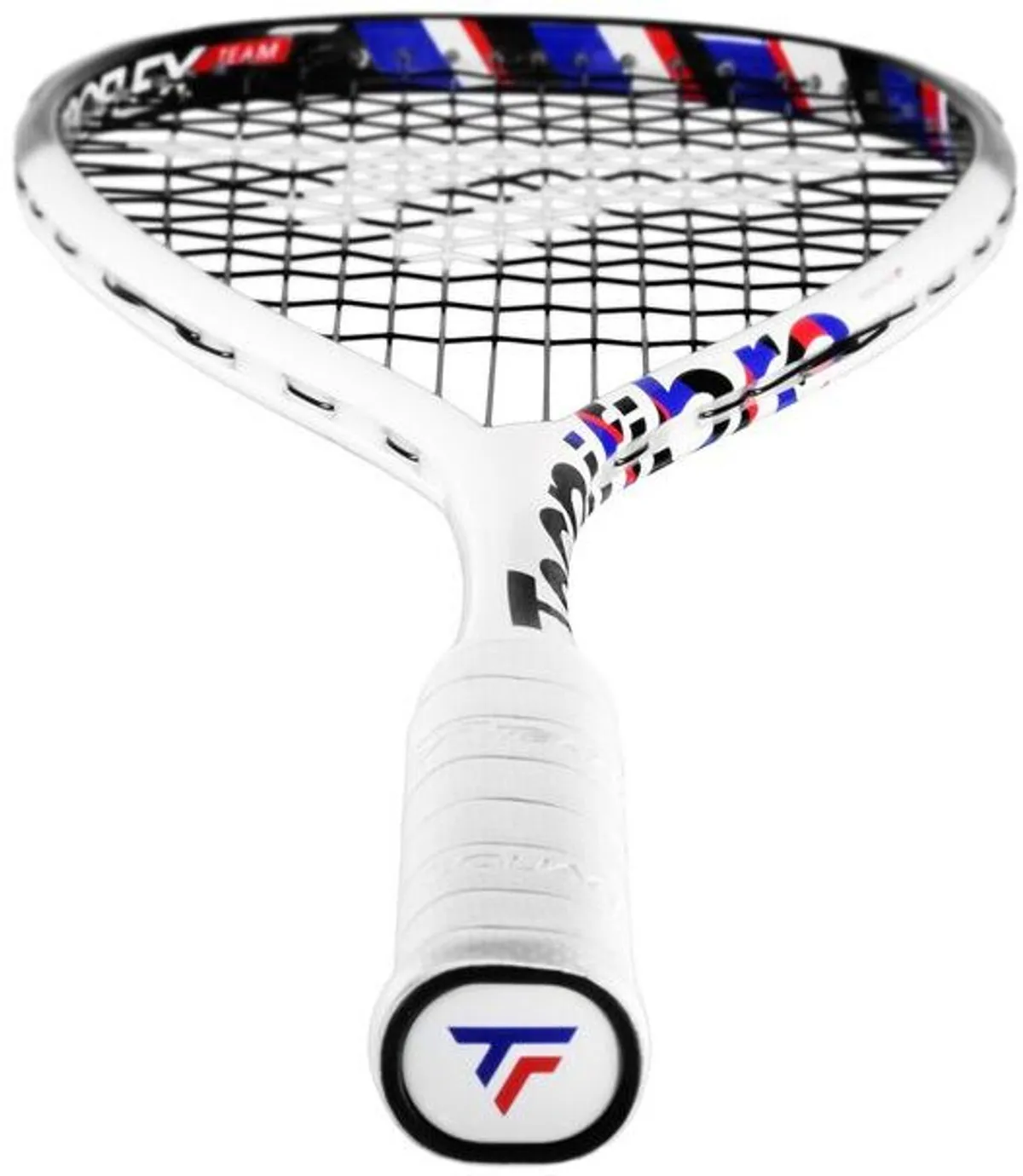 Tecnifibre Carboflex Team Squash Racquet 130g White Black Pre-Strung