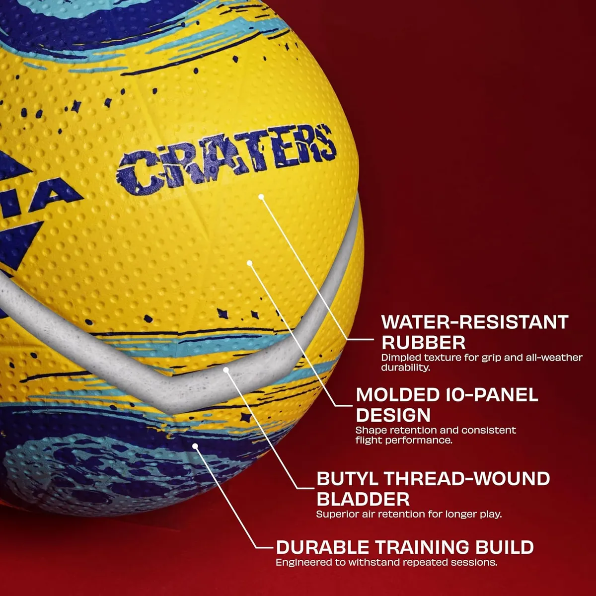 Nivia VB-488 (Craters) Volleyball PU Synthetic Size 4
