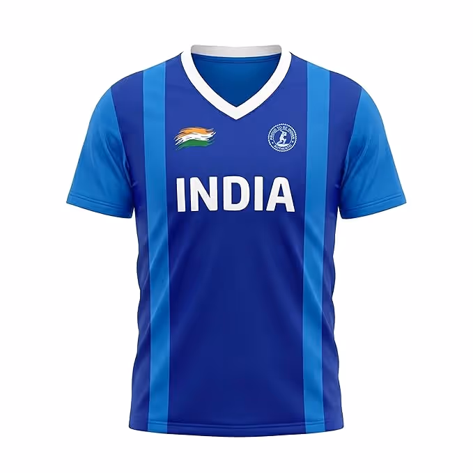 Total India 2026 Cricket Country T-Shirt Blue Size 24