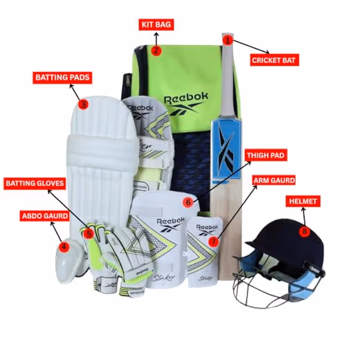Reebok Striker Junior Complete Cricket Kit Set