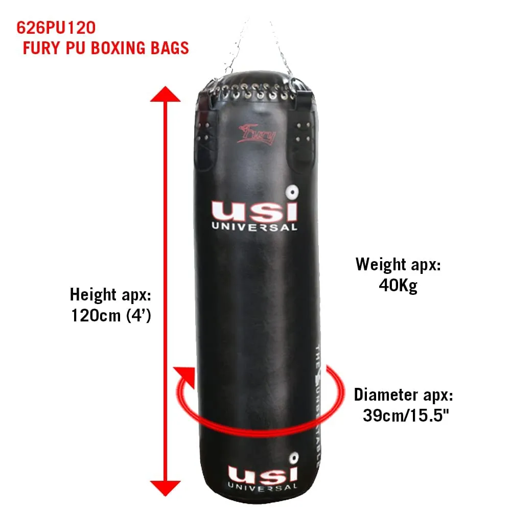USI 626 Fury PU Boxing Bag 4ft Filled with Chain