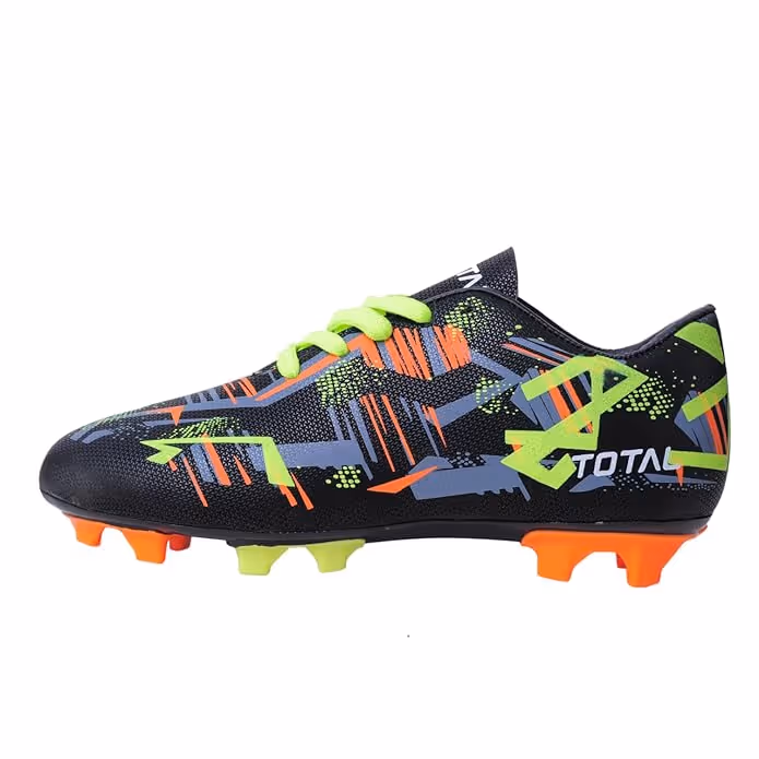 Total Hawk Football Stud Shoes Black Green Size S13