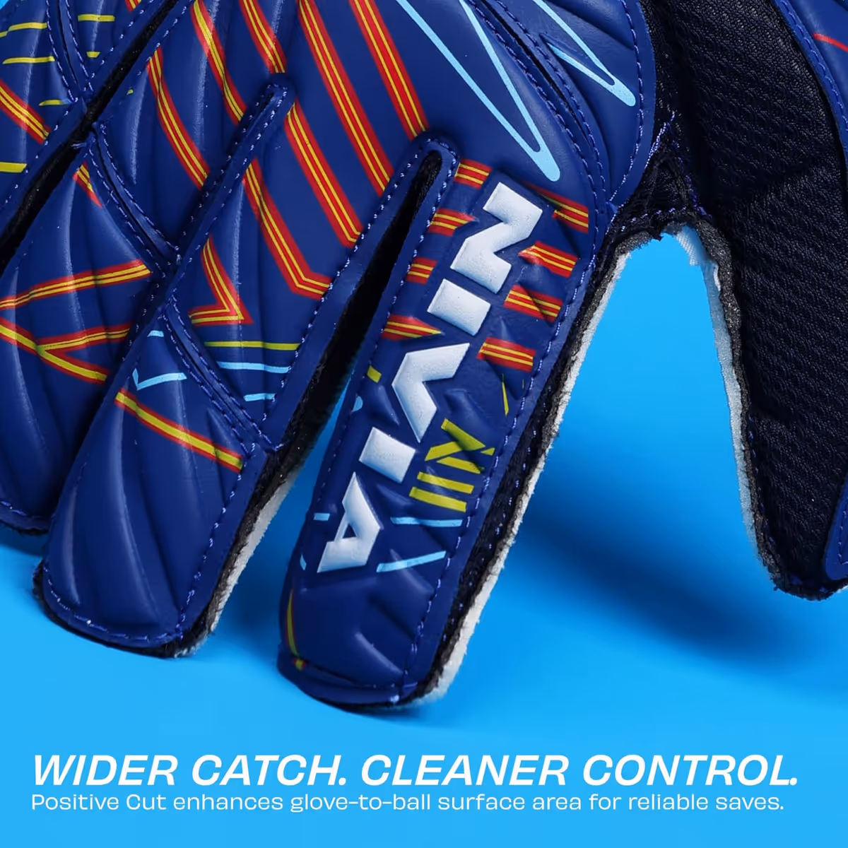 Nivia 901 Spider Goalkeeper Gloves Blue/White Size L