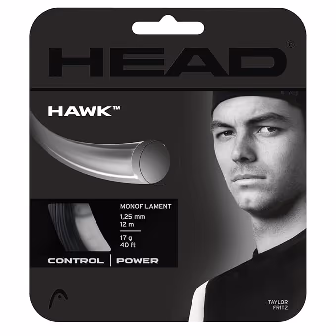 HEAD Hawk 16L 1.30mm Tennis String Set Black 12m