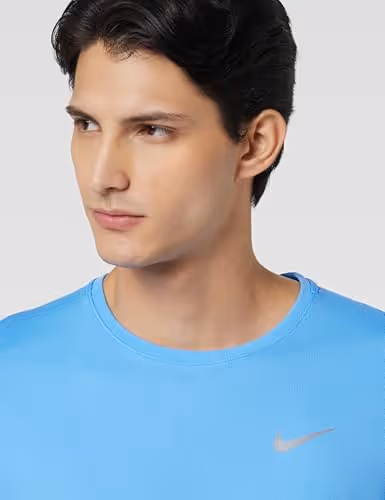 Nike Miler Men's Dri-FIT Short-Sleeve Running Top Stadium Green Size XL