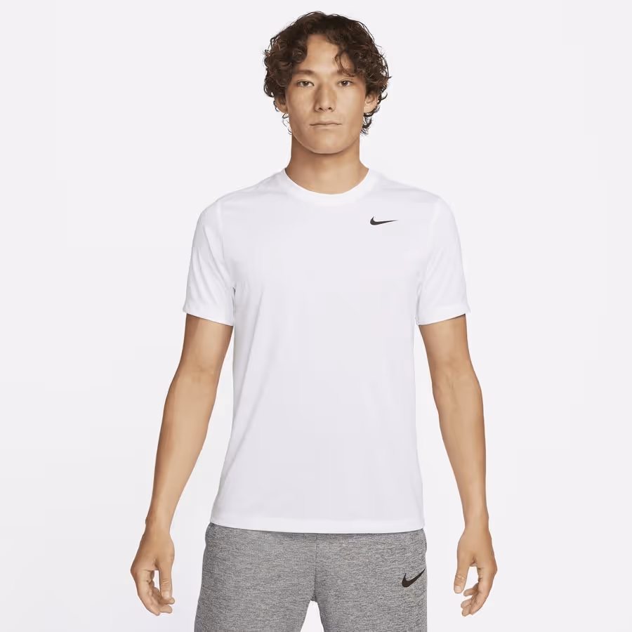 Nike Men's Dri-FIT Athletic Fit T-Shirt White Size XL