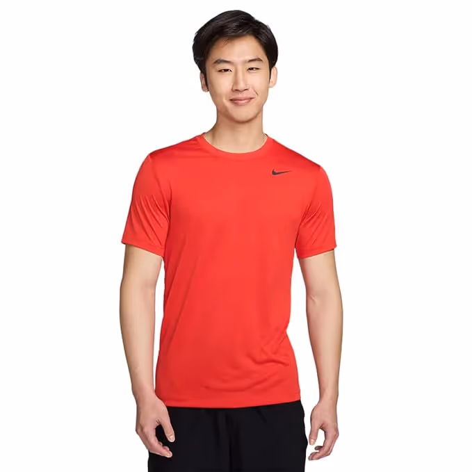 Nike Men's Dri-FIT Athletic Fit T-Shirt Bright Crimson Size S