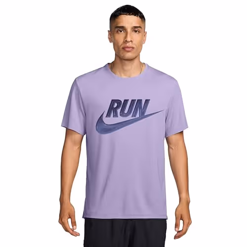 Nike Dri-FIT Stride Men's Short-Sleeve Running Top Purple Cosmos Size S
