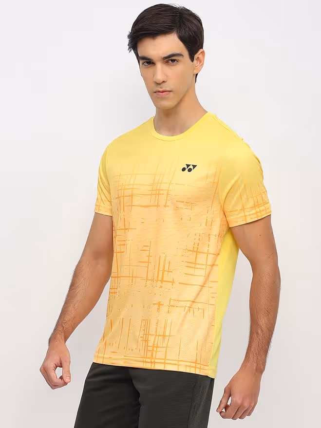Yonex Men's Badminton T-Shirt Lemon Zest Size XL