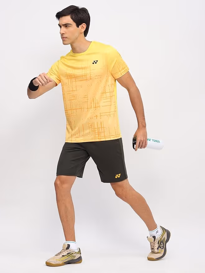 Yonex Men's Badminton T-Shirt Lemon Zest Size XL
